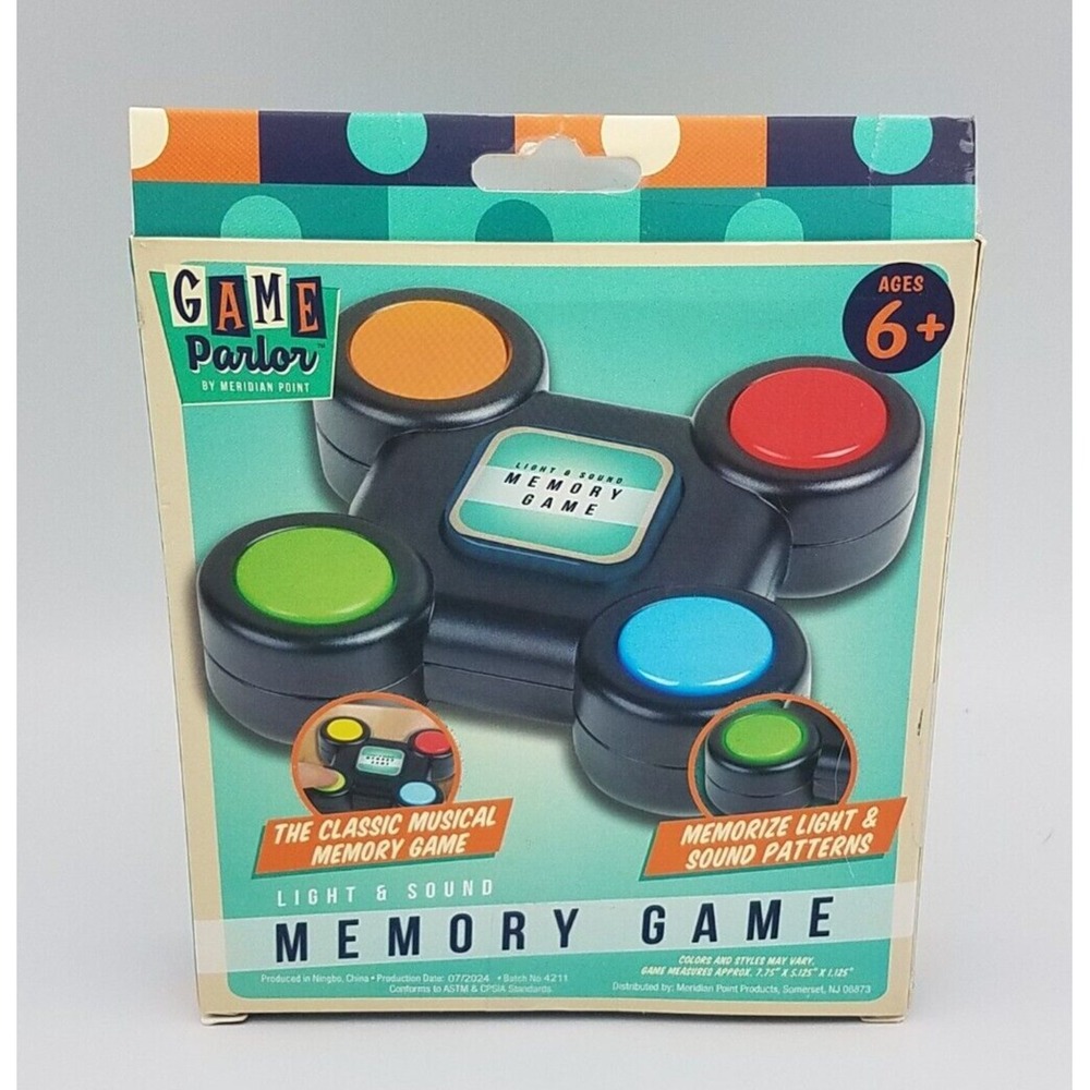Light and Sound Memory Game for Kids Adults Game Parlor Tested Works
